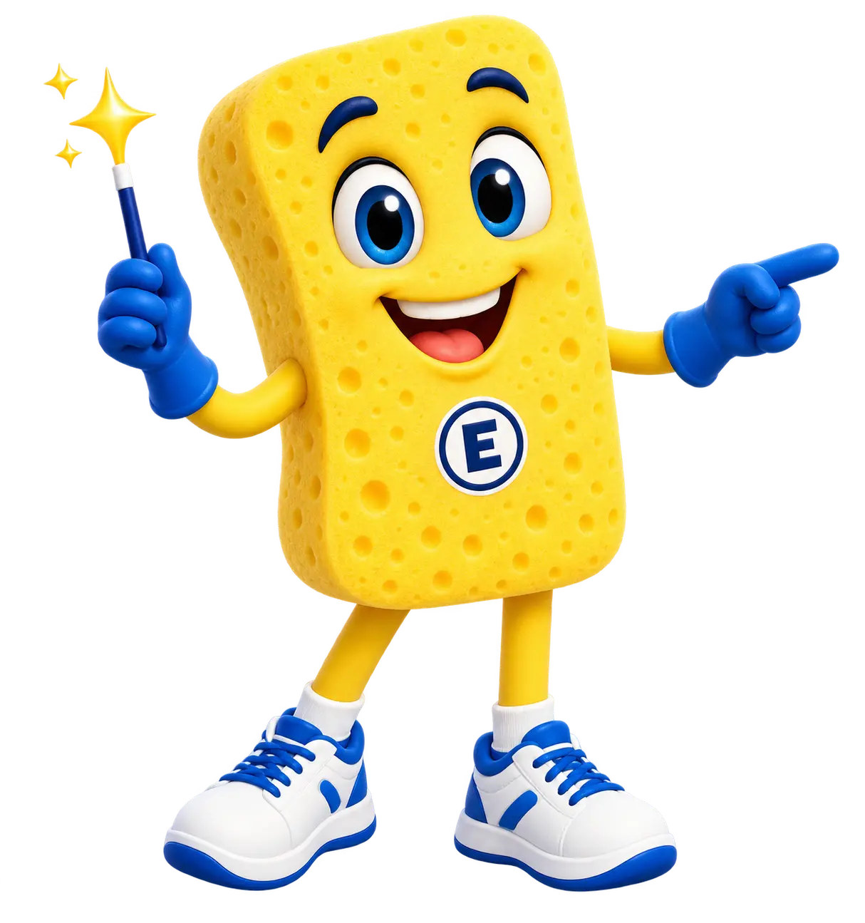 Essie the Essential Residential Cleaning sponge mascot