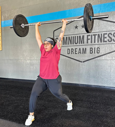 Emily training at Somnium Fitness