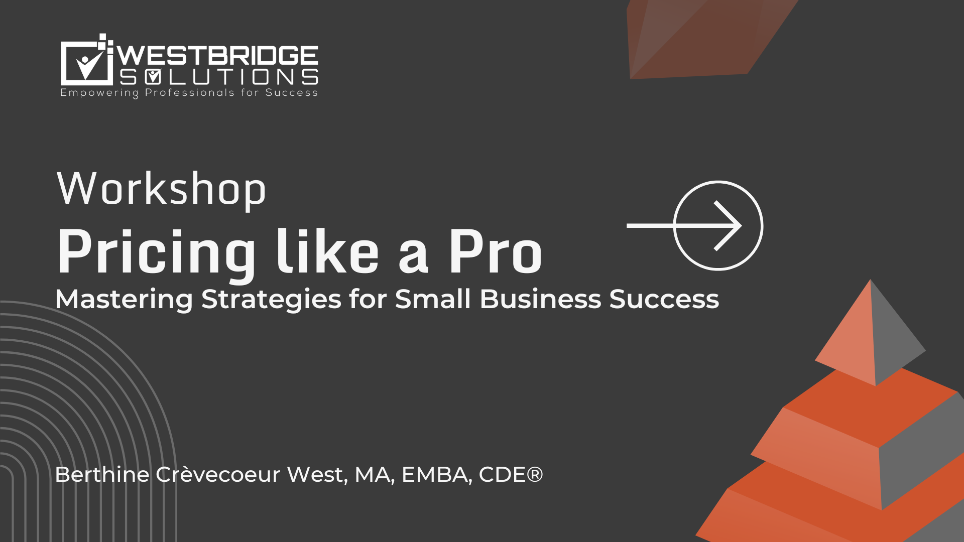 Pricing Like A Pro Workshop