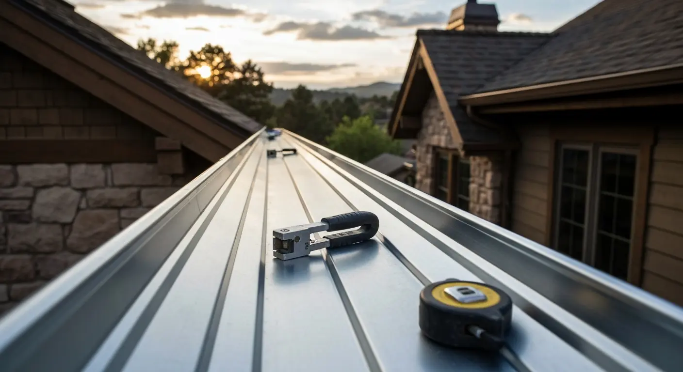 Seamless gutter installation