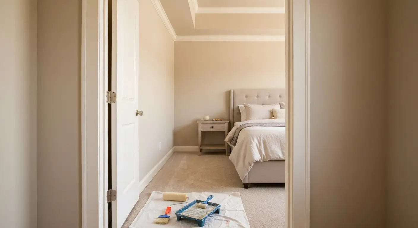 Interior bedroom painting
