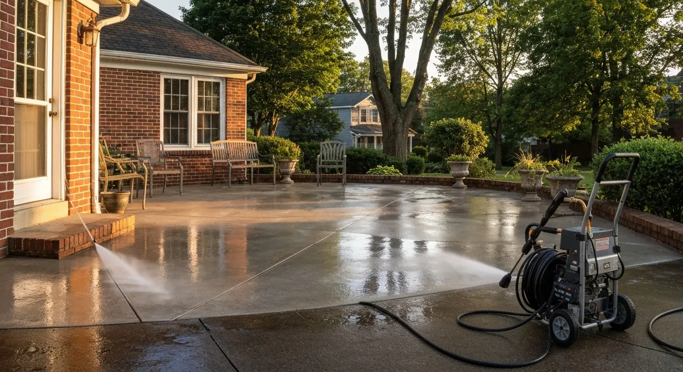Pressure washing service