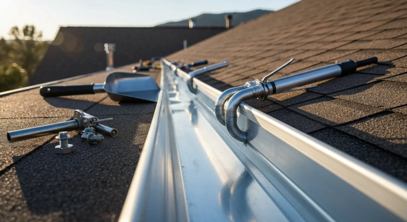 Gutter repair work