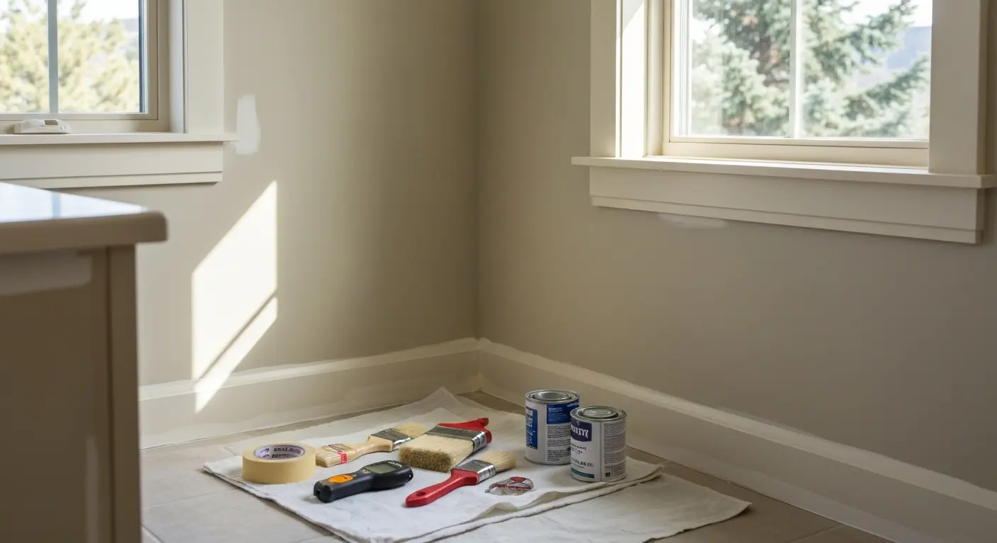 Bathroom painting project
