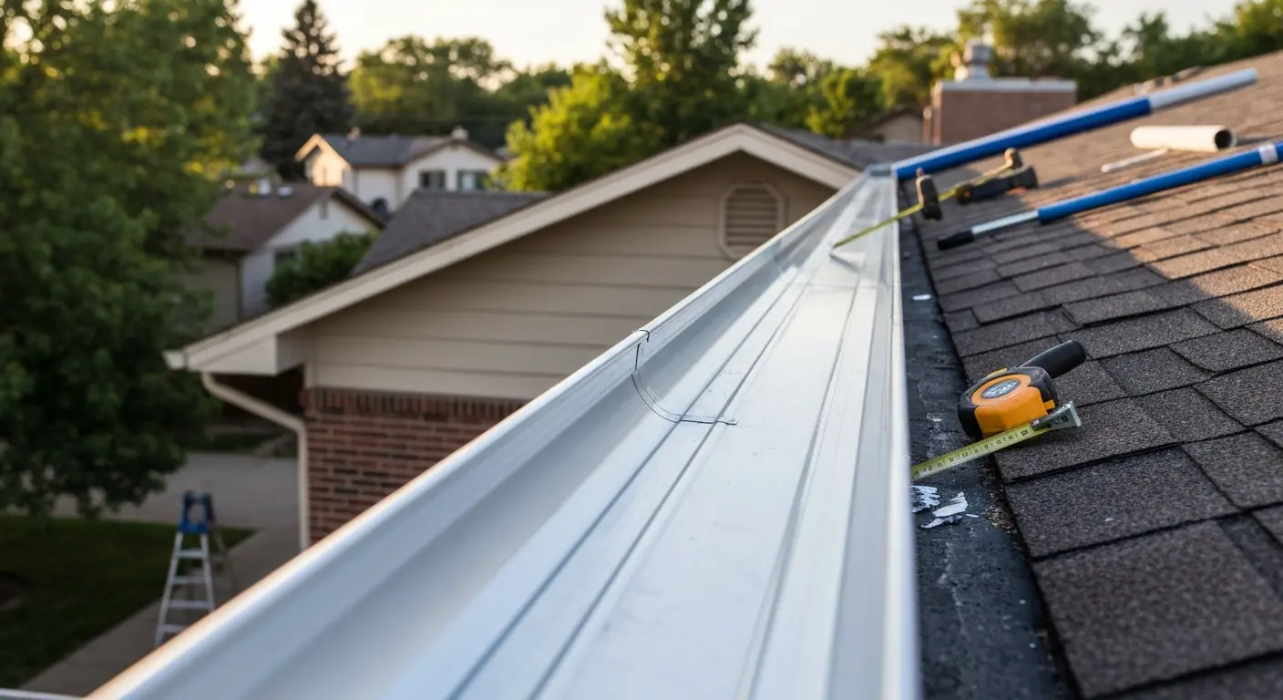 Gutter repair work in Aurora