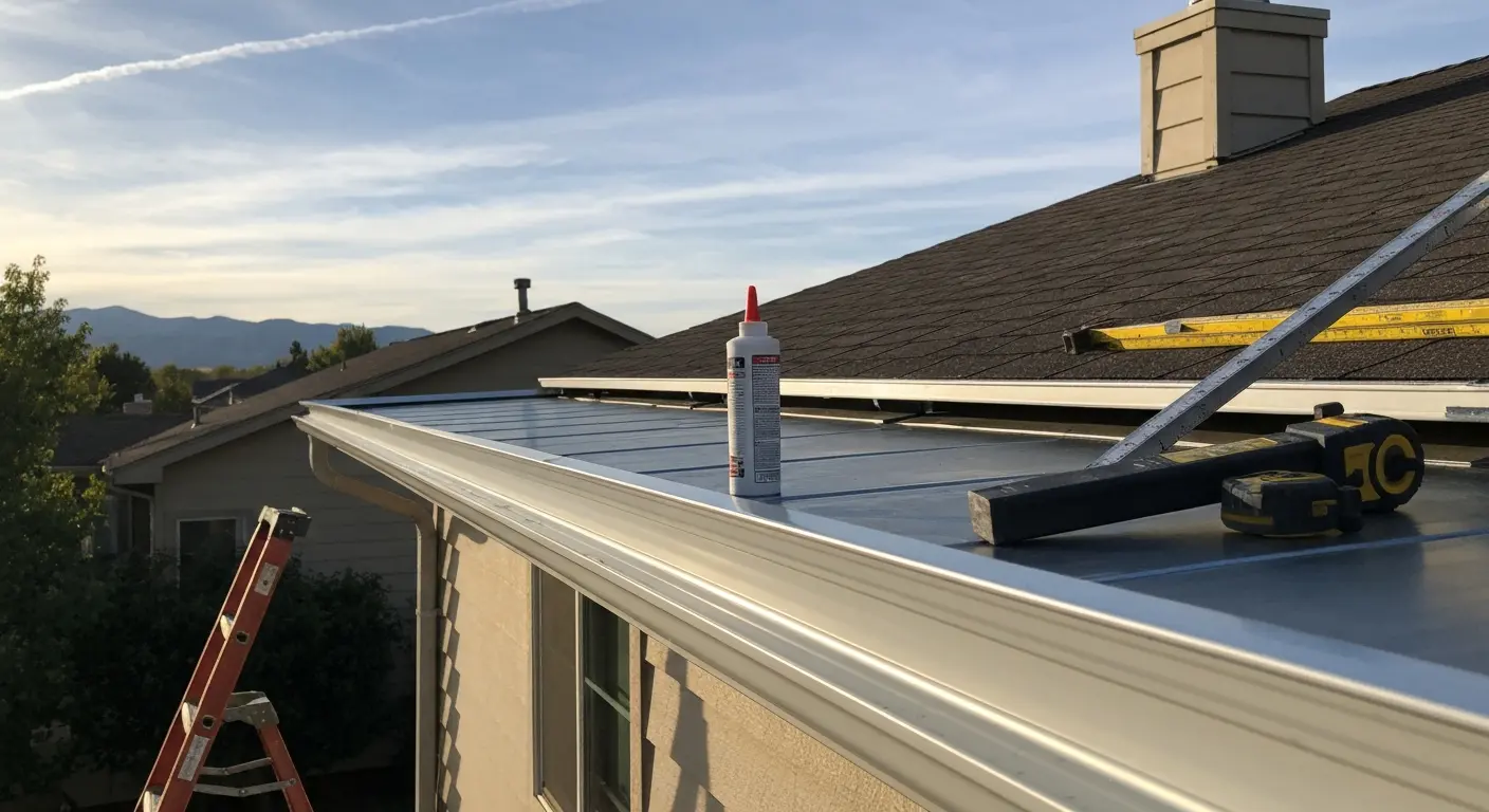 Gutter repair and replacement work