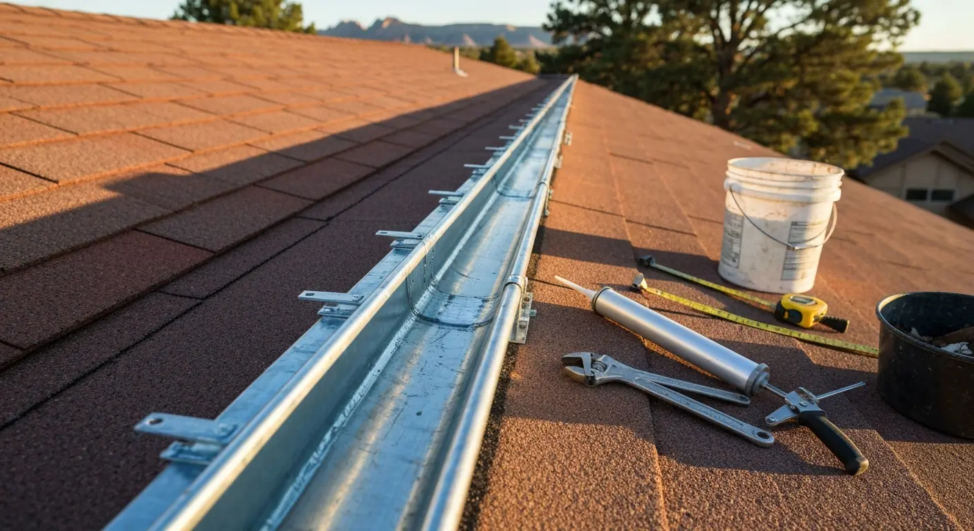 Gutter repair work