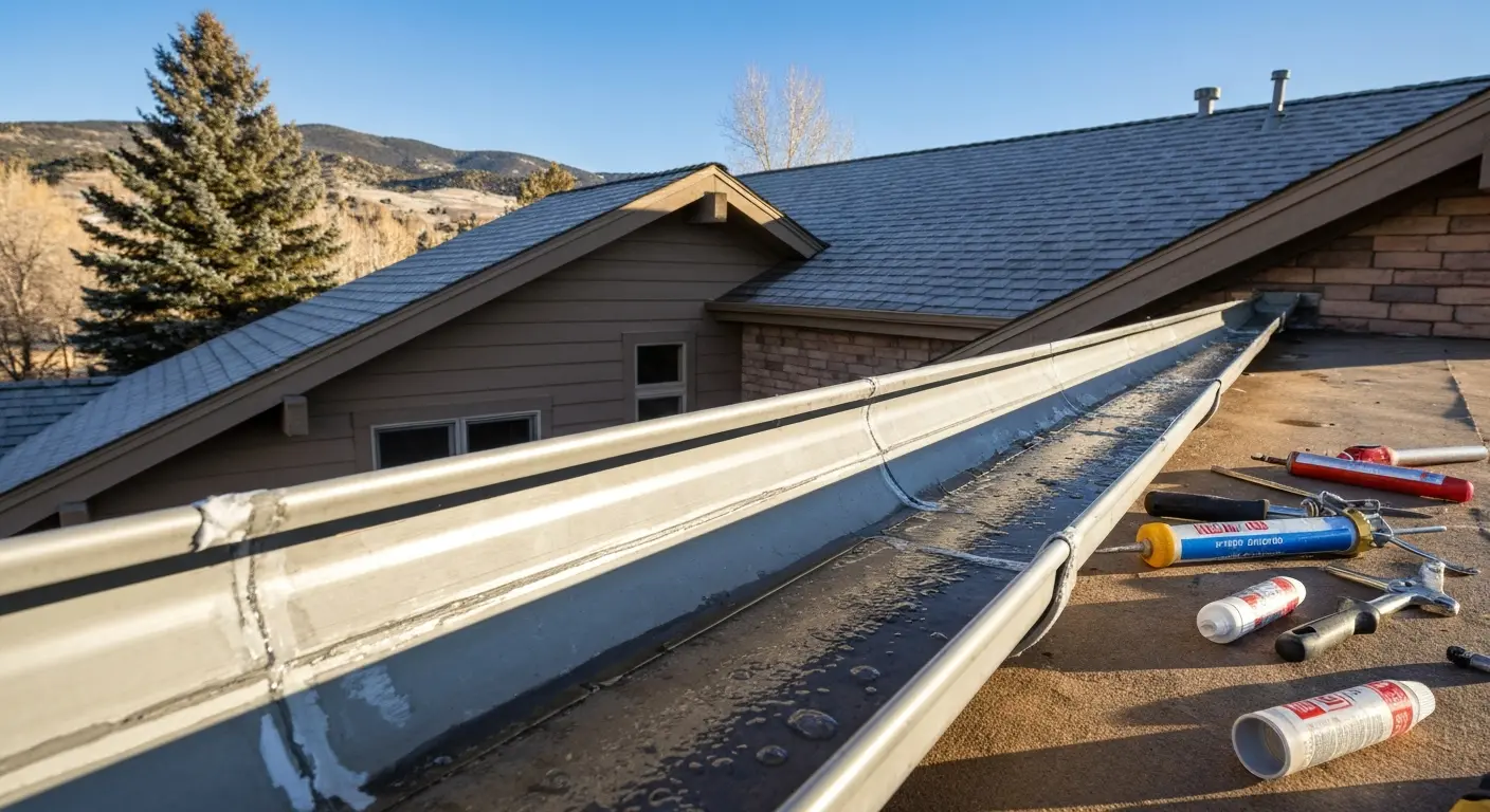 Gutter repair and maintenance