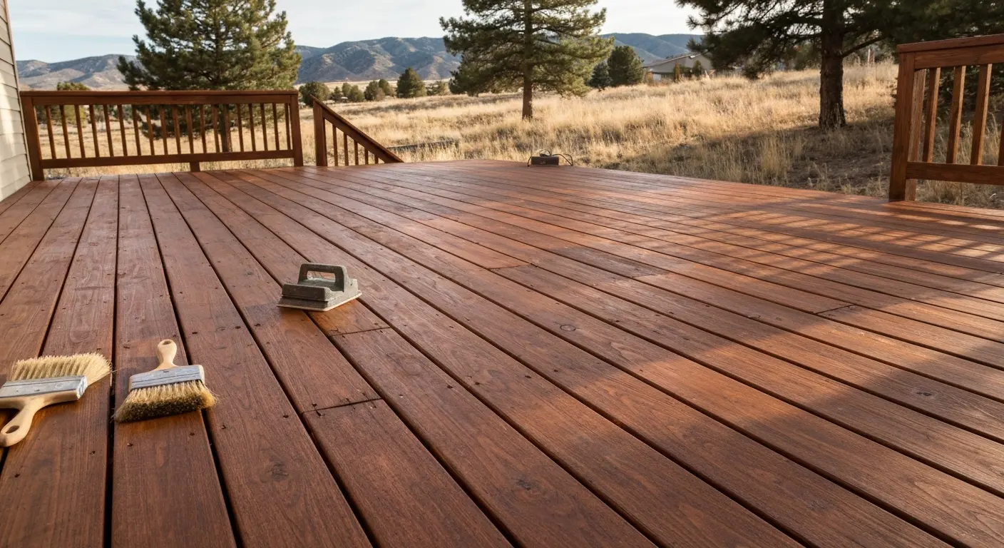 Deck staining project