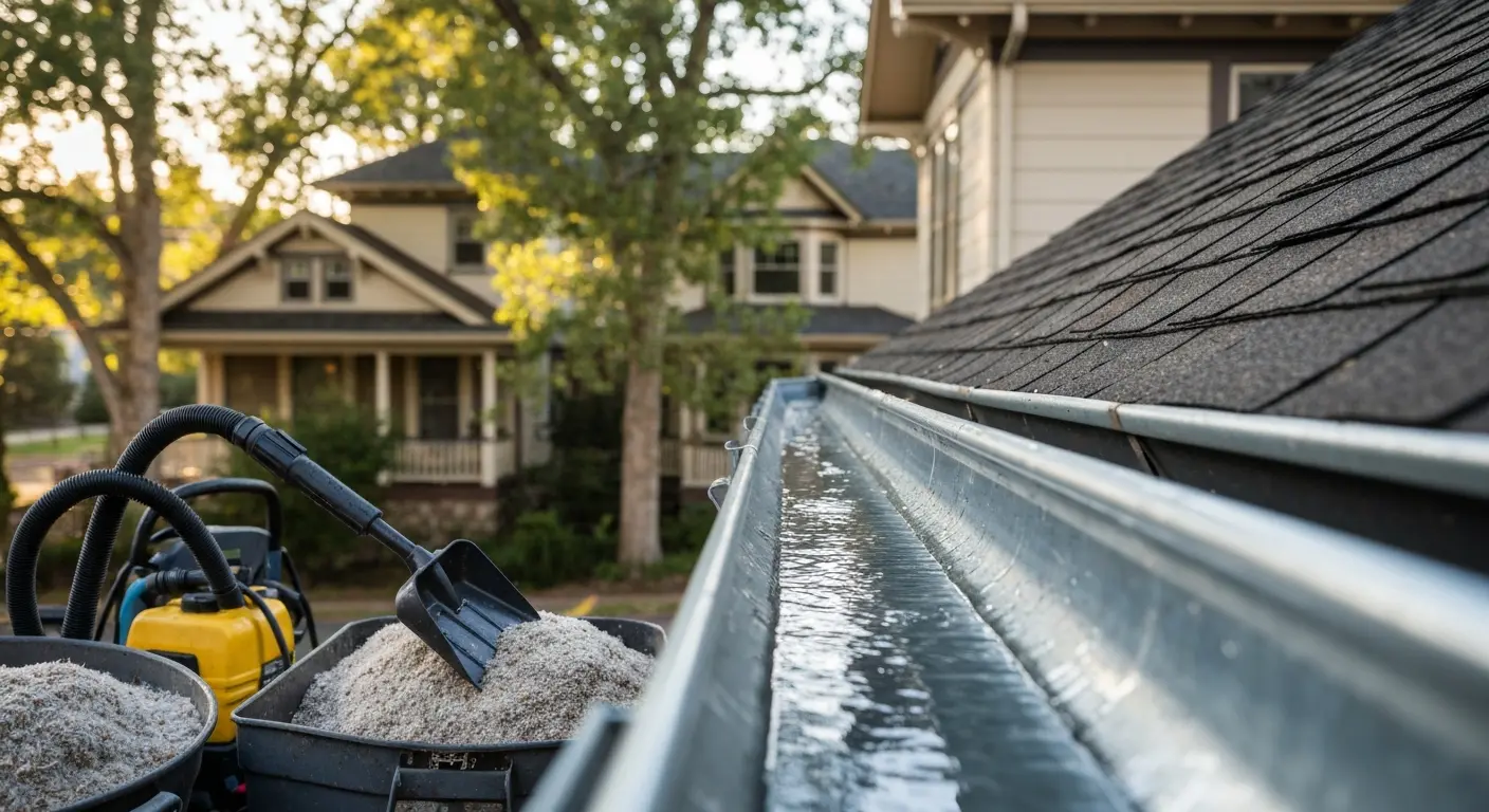 Gutter cleaning service
