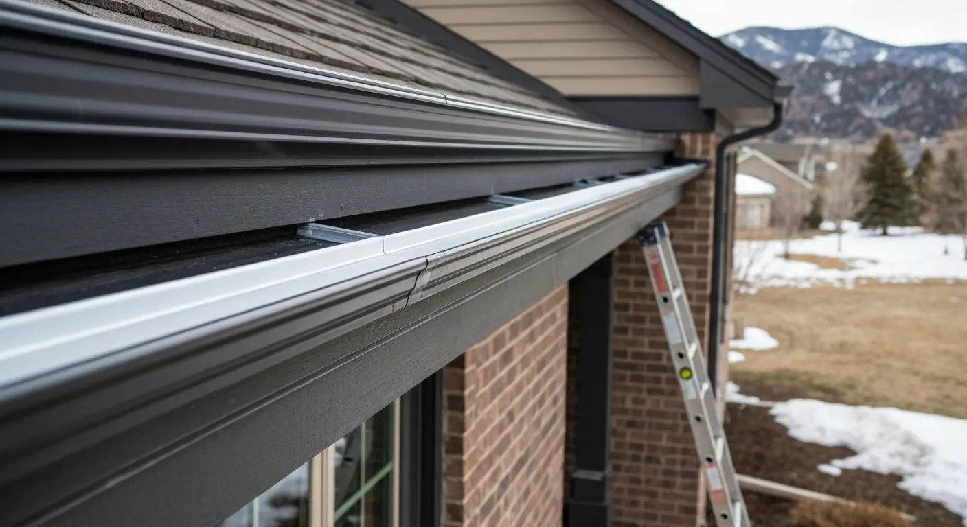 Gutter guard installation project