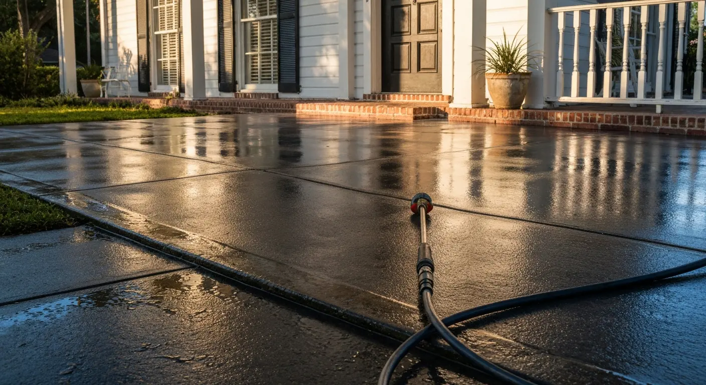 Pressure washing service