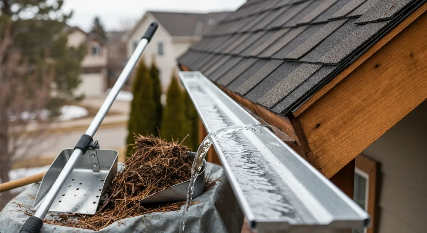 Seasonal gutter care in Arvada