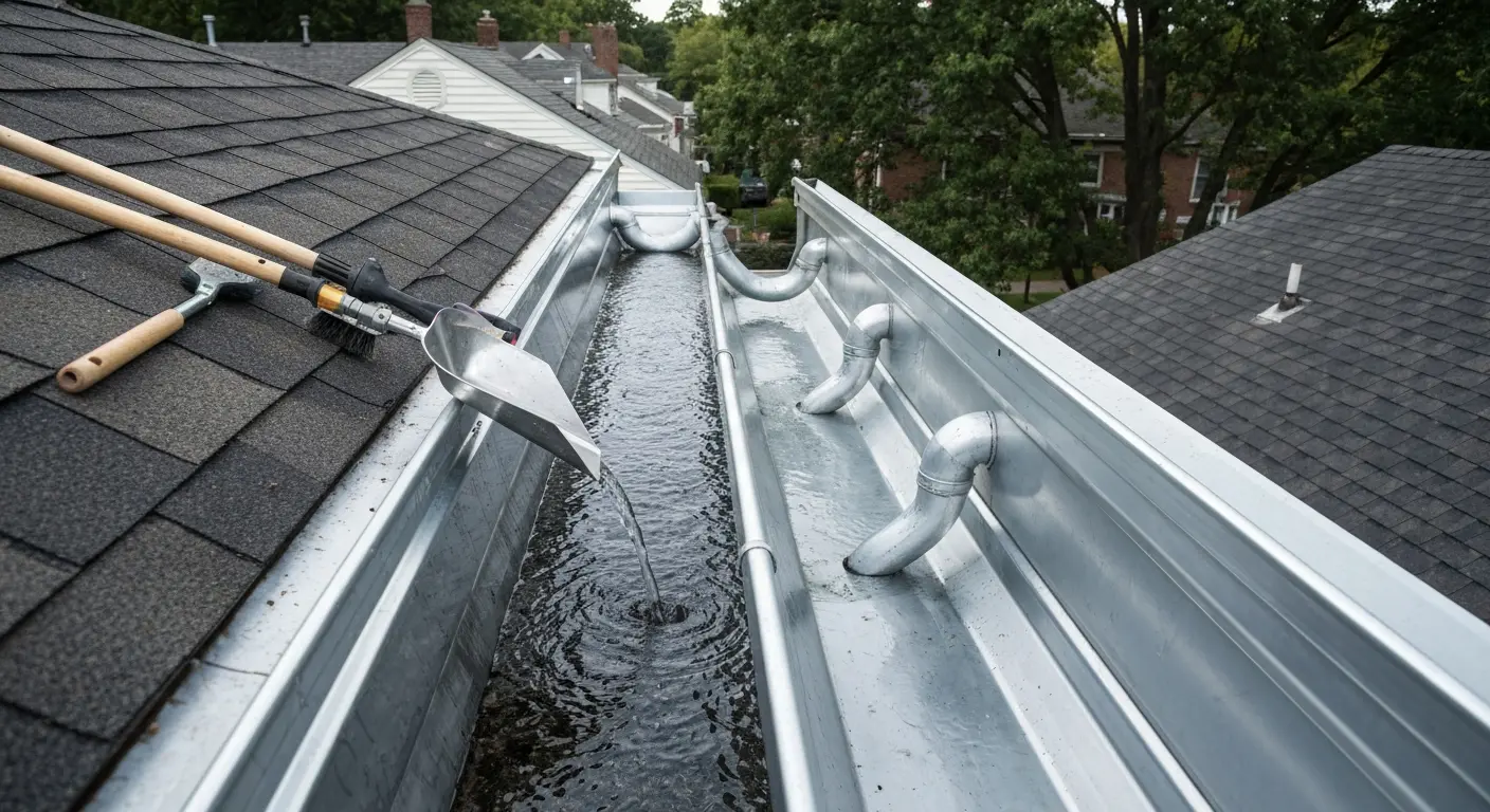 Gutter cleaning service
