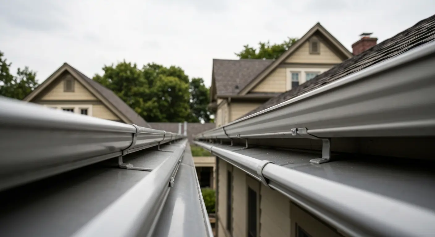 Gutter guards installed on Erie home