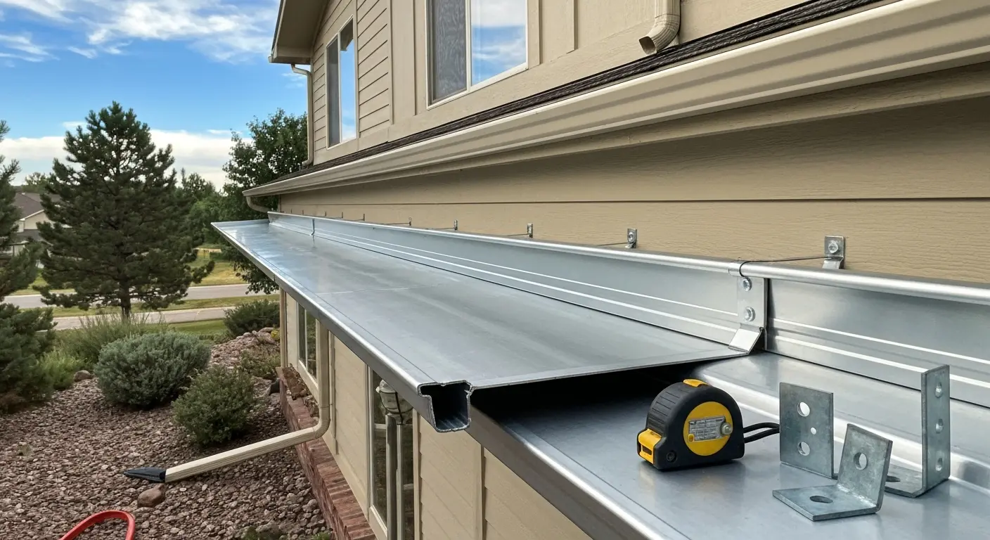 New gutter installation