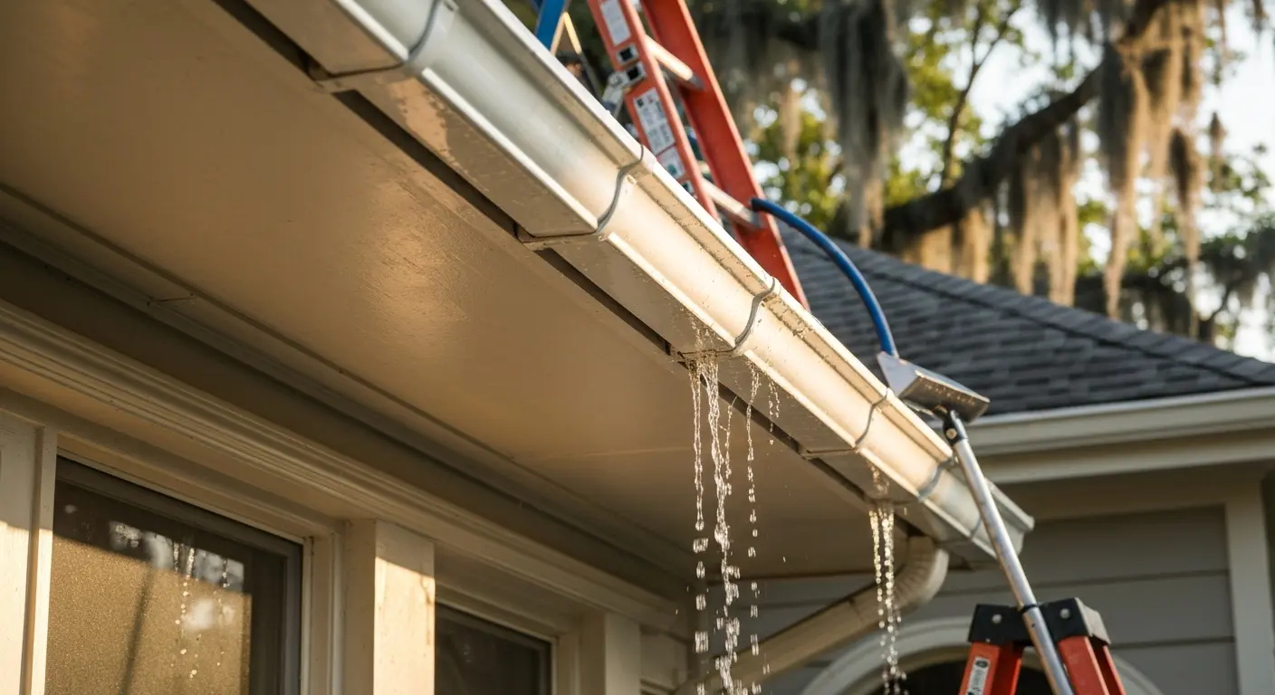 Gutter cleaning service