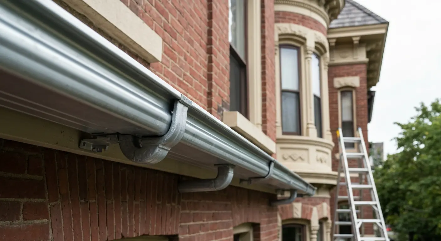 Gutter repair work