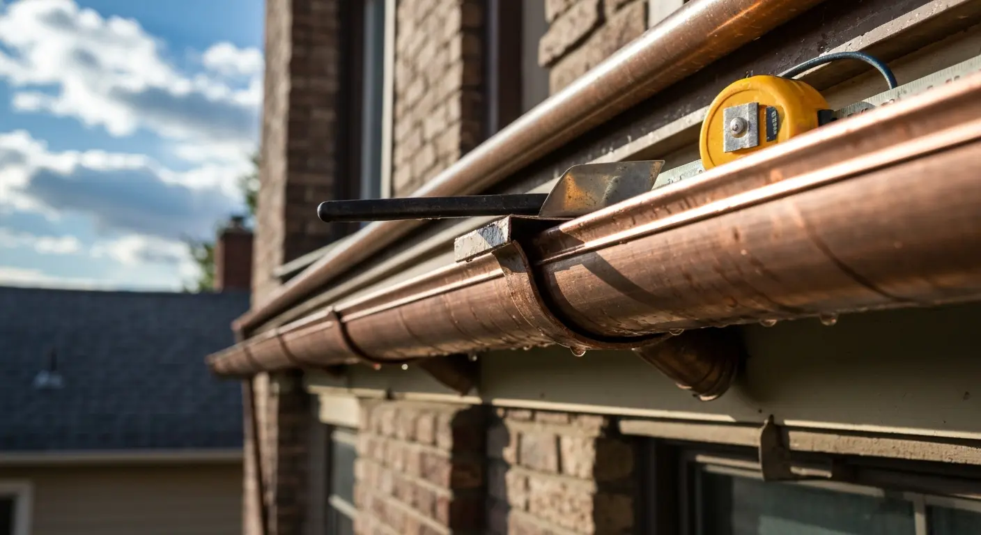 Gutter repair work