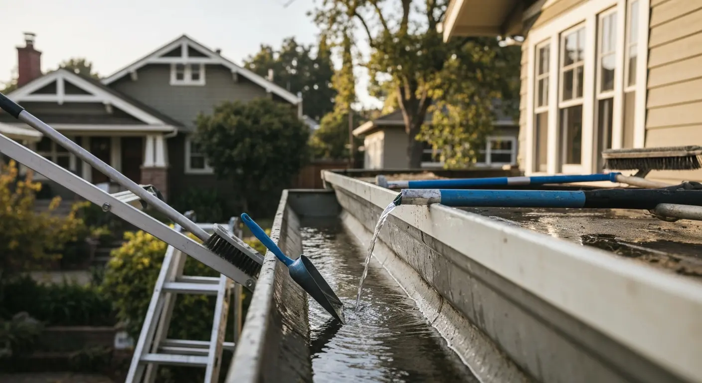 Gutter cleaning service