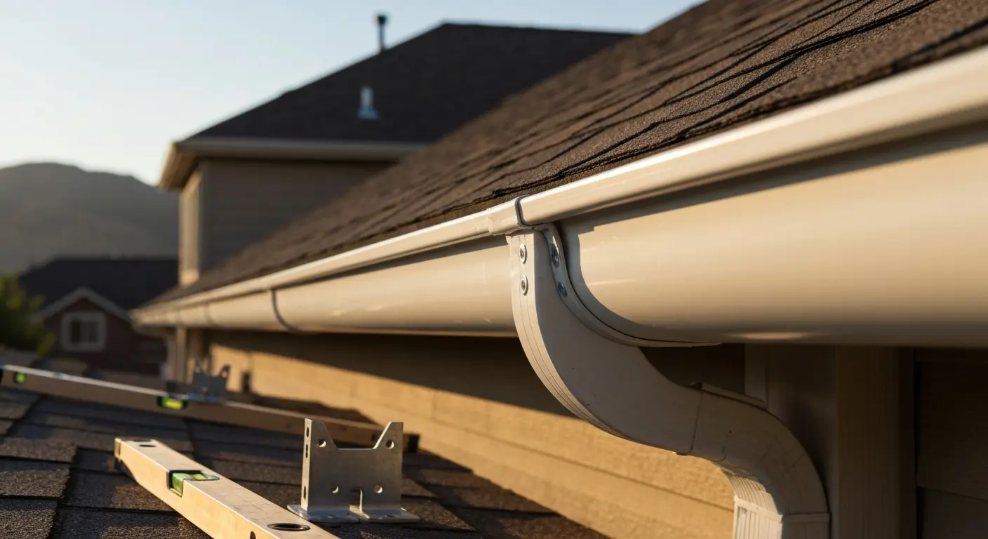 New gutter installation