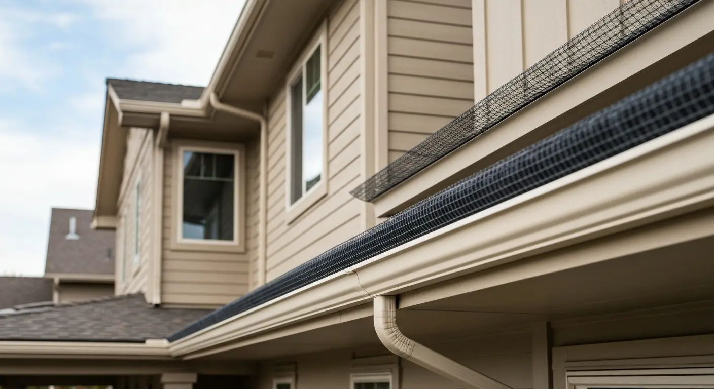 Gutter guard mesh installation