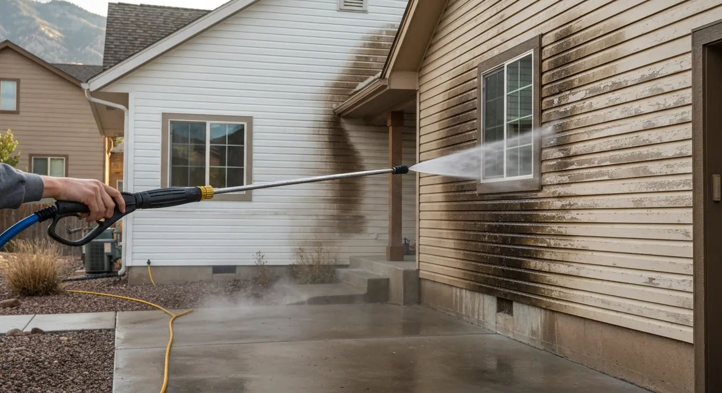 House pressure washing in Arvada