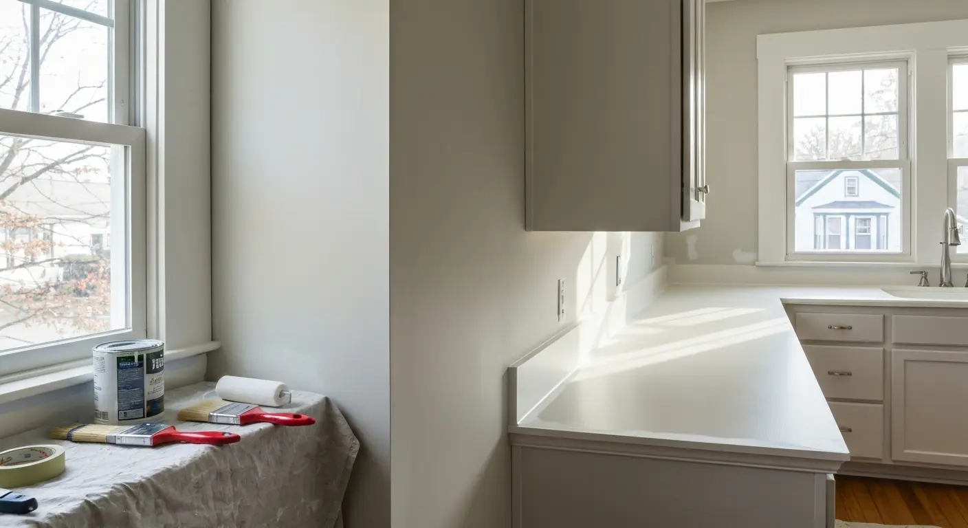 Kitchen interior painting
