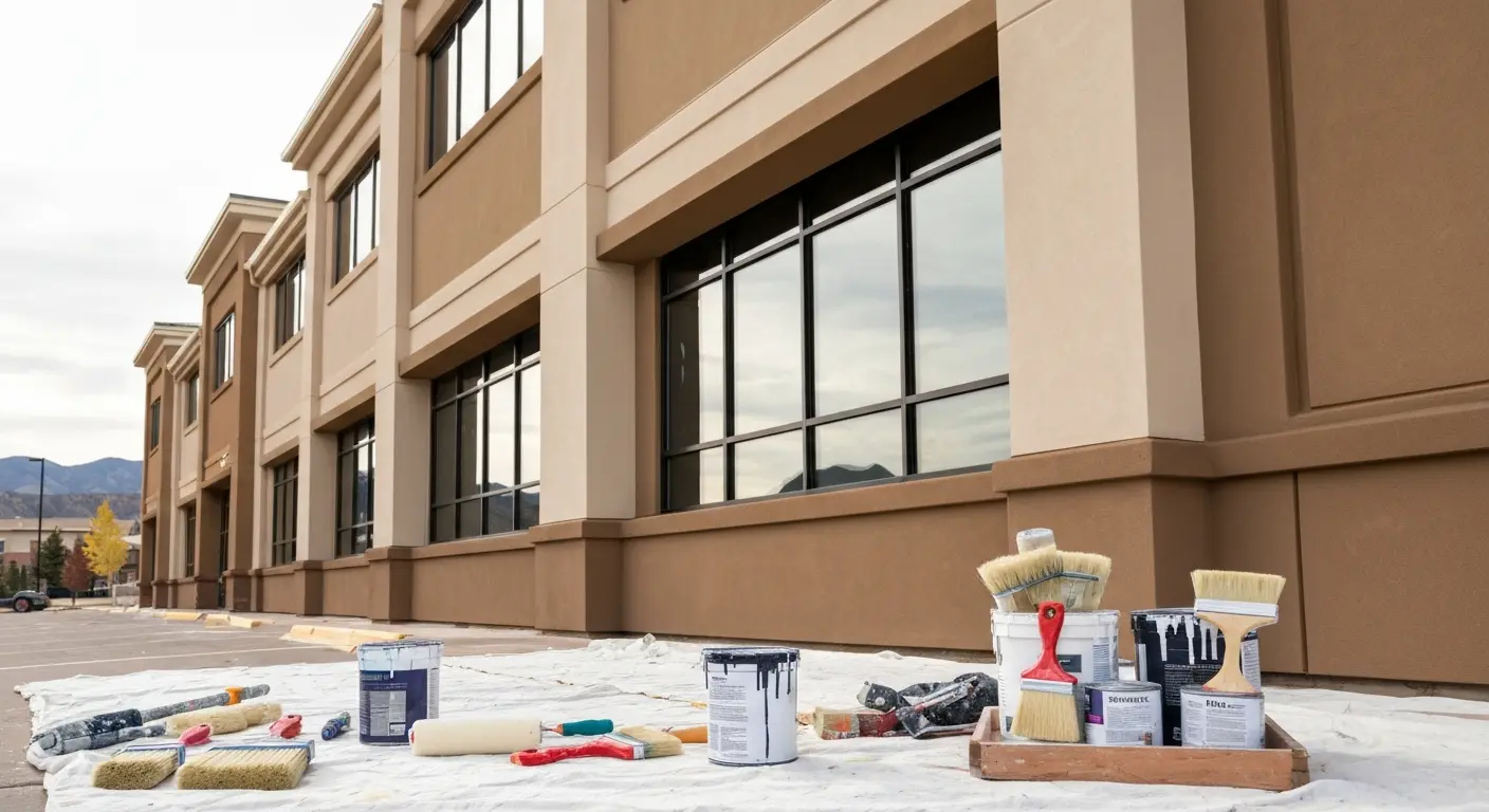 Commercial exterior painting