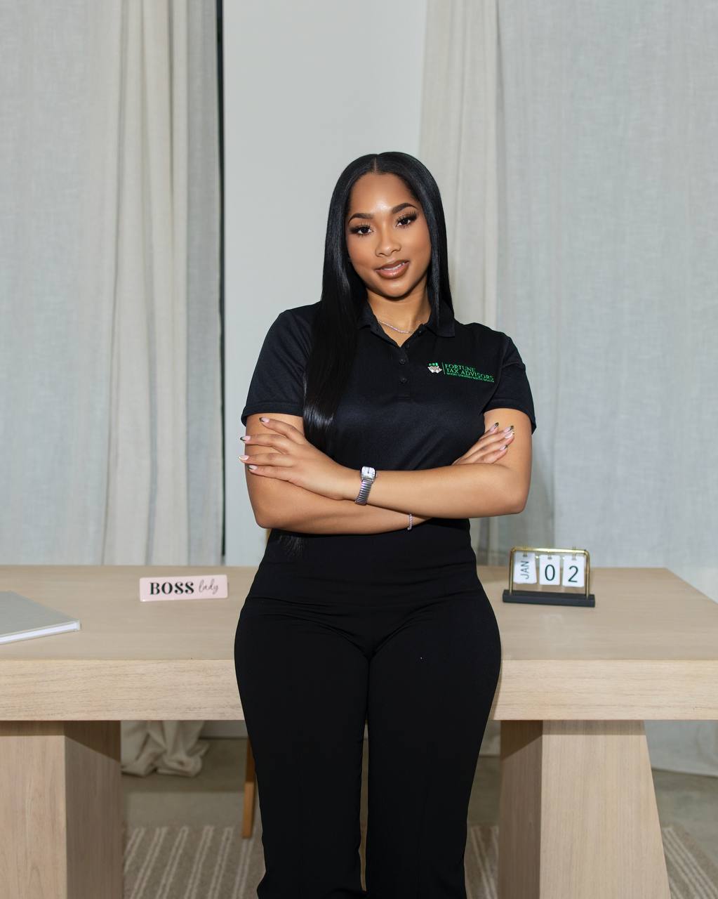 A Fortune Tax Advisors strategist standing in front of her desk