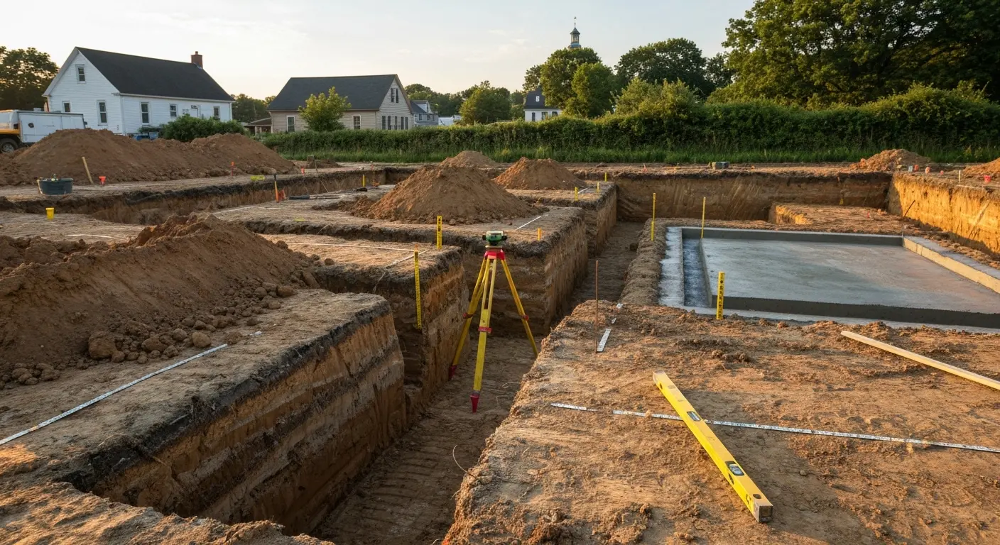Commercial foundation excavation project