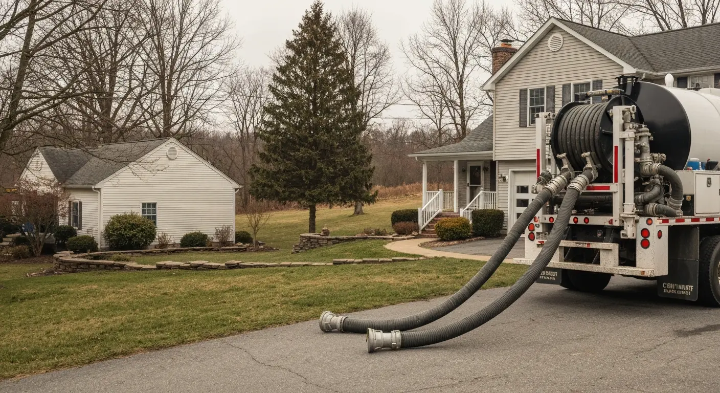 Septic tank pumping service