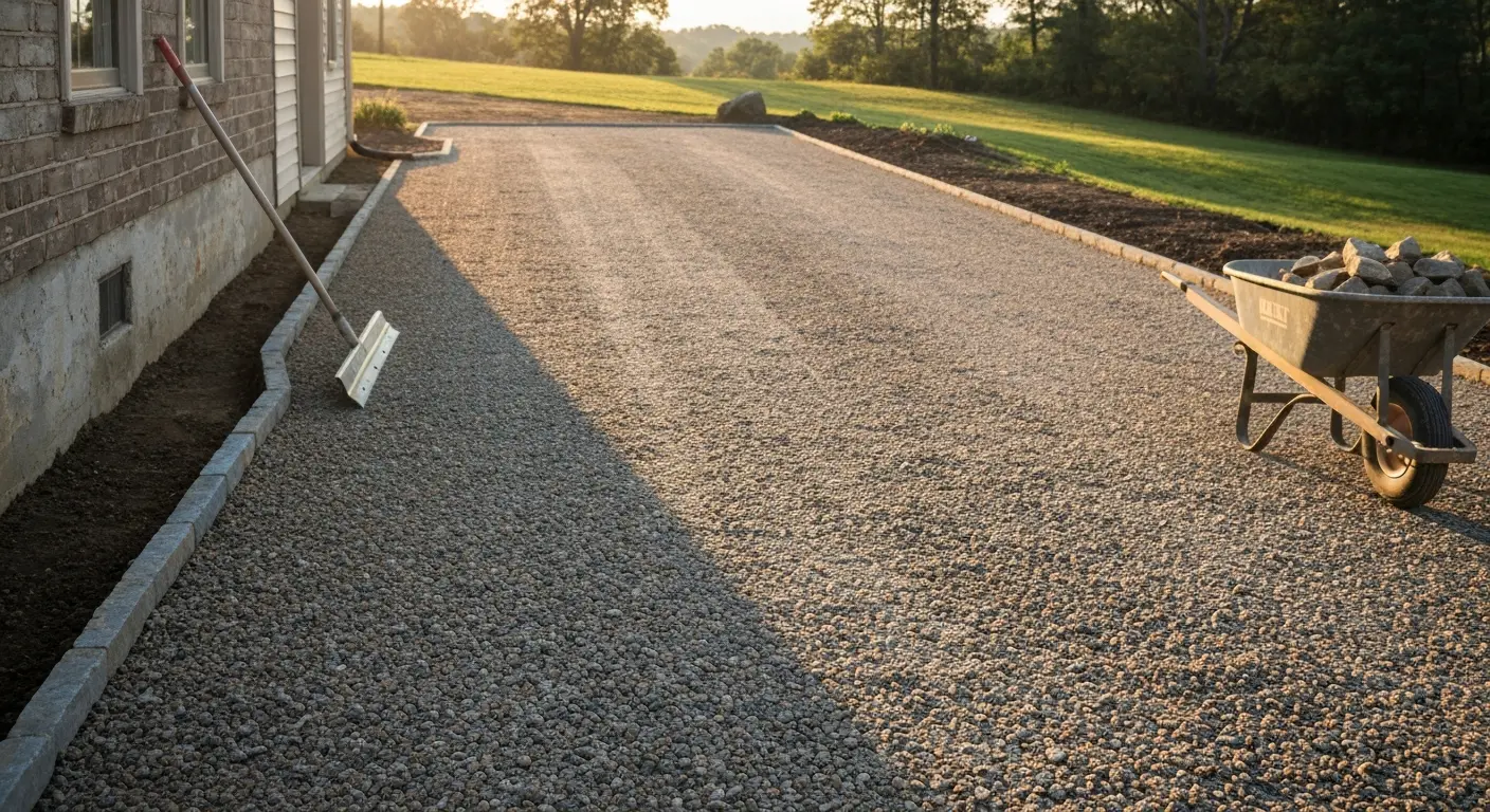 Stone driveway material