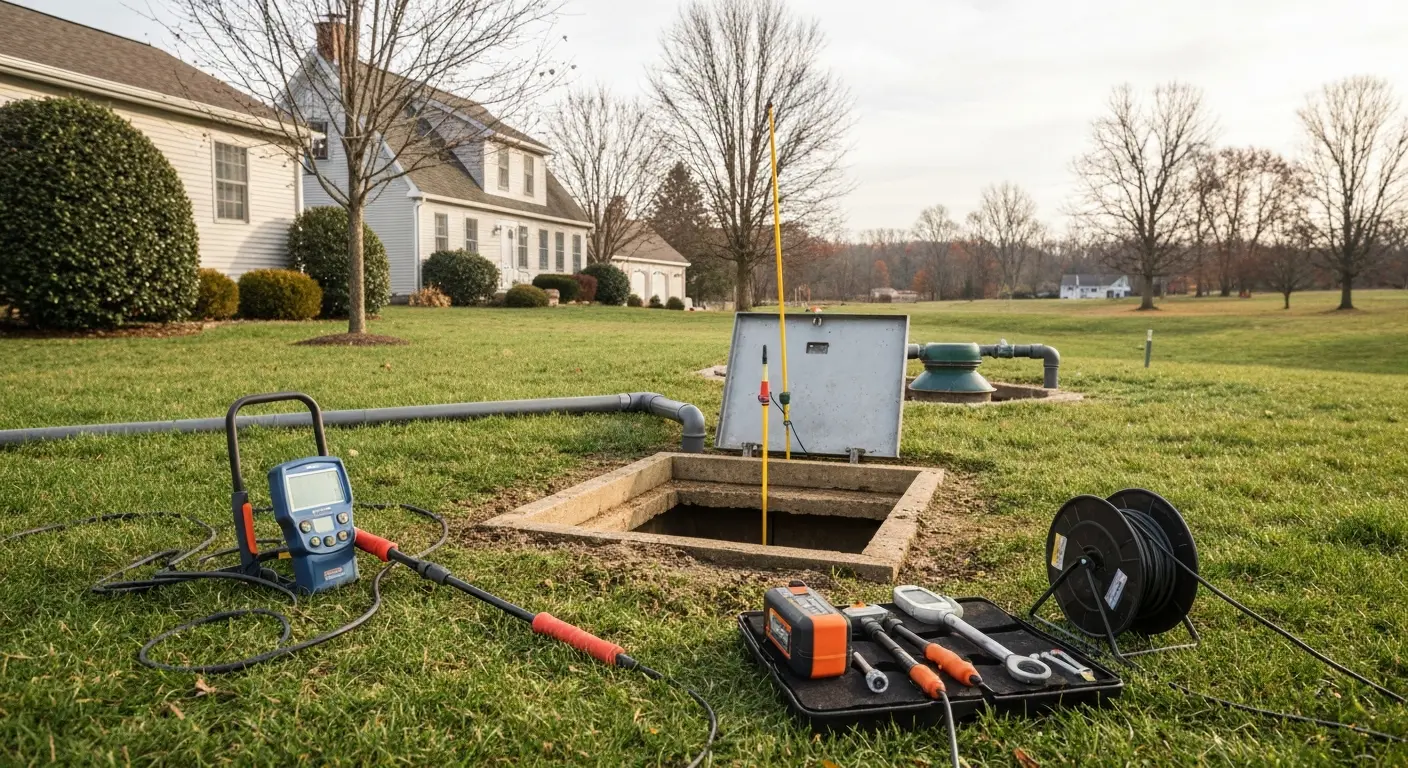 Septic inspection with reporting