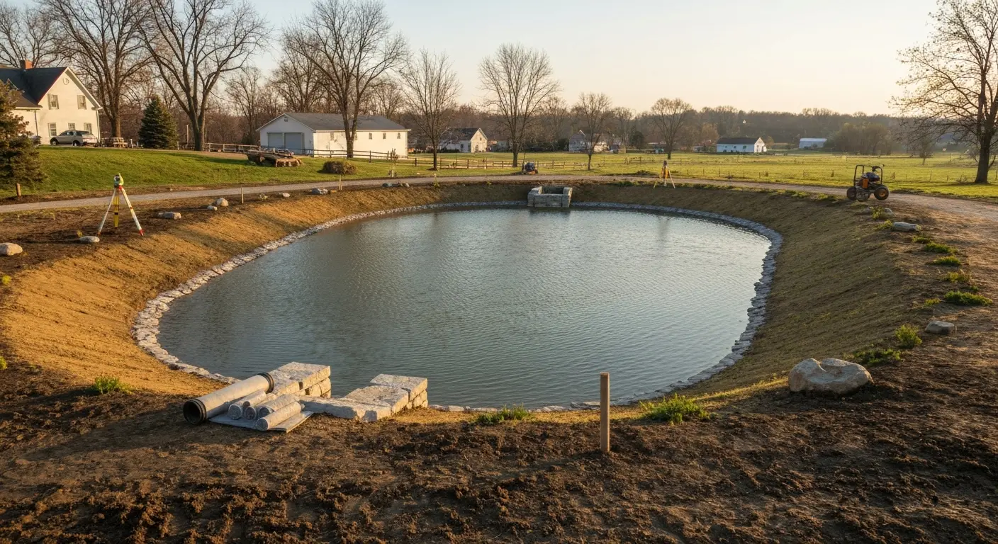 Pond installation service