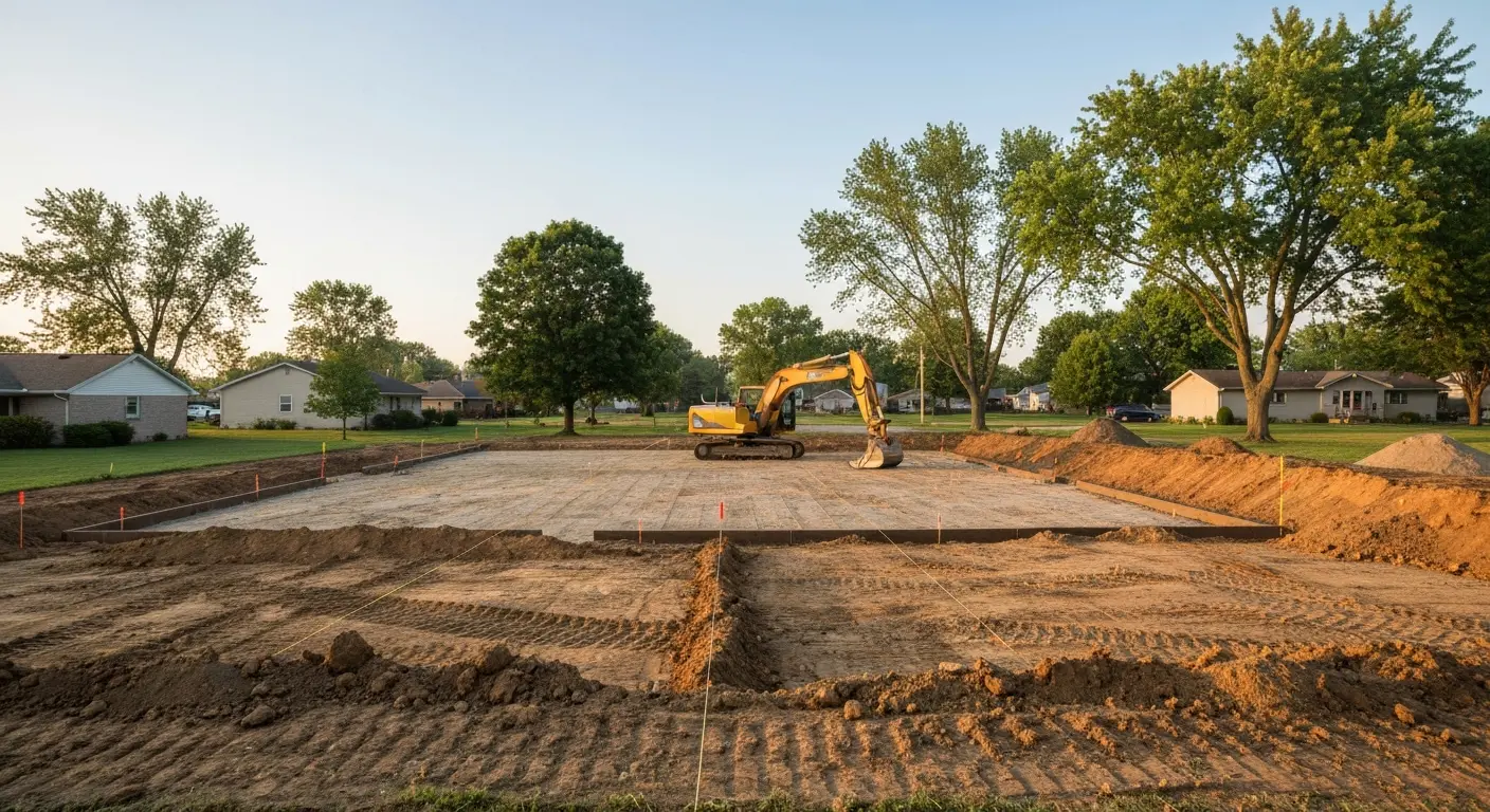 Residential excavation project in Greencastle