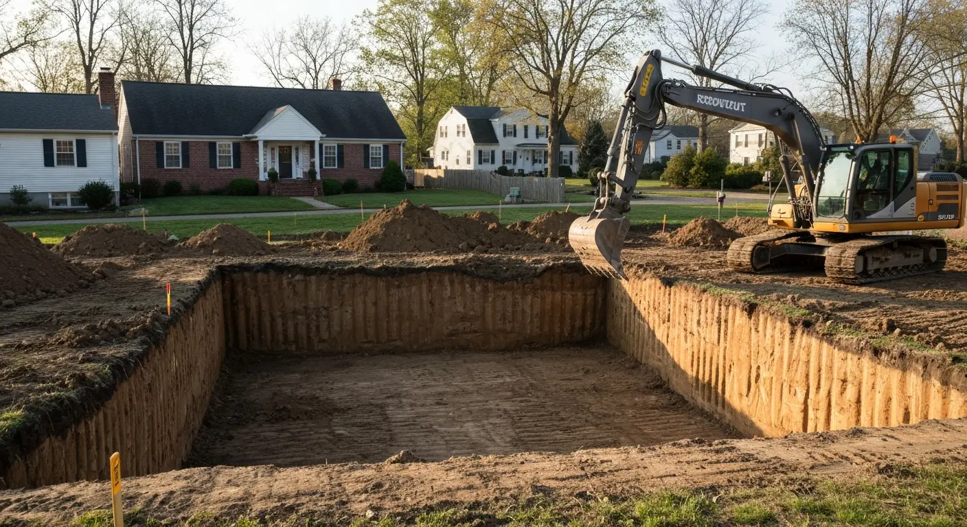 Residential excavation project