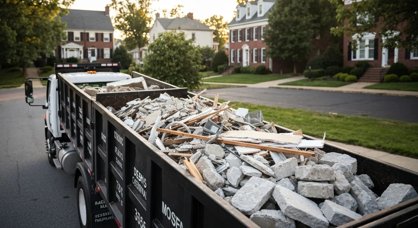 Debris removal truck