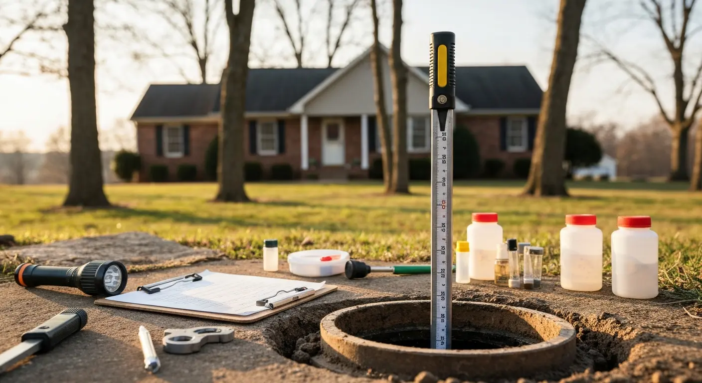Septic inspection tank evaluation