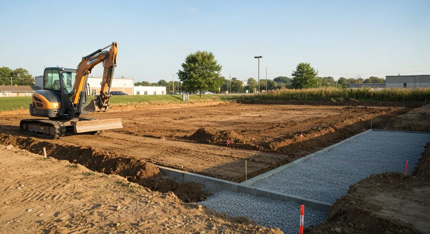 Small commercial excavation