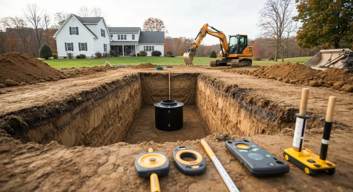 Septic system installation