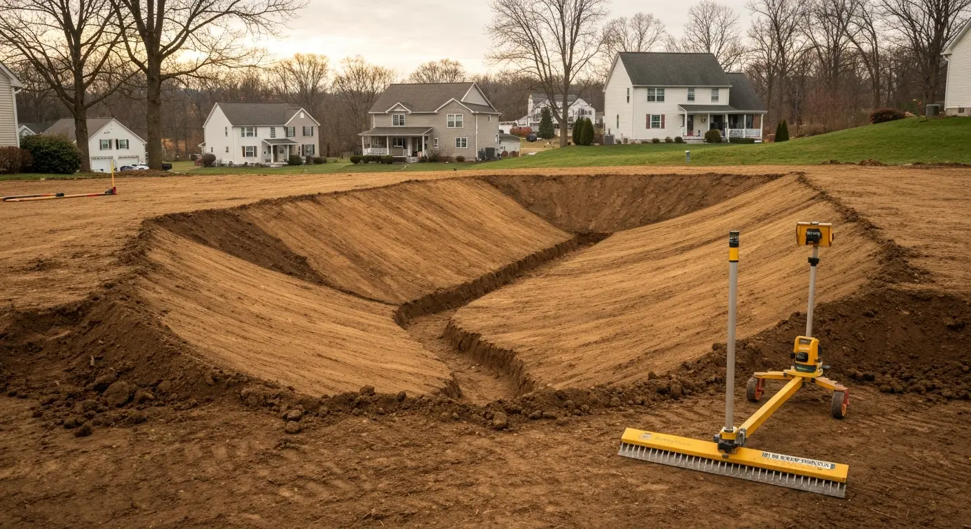 Land grading and slope management