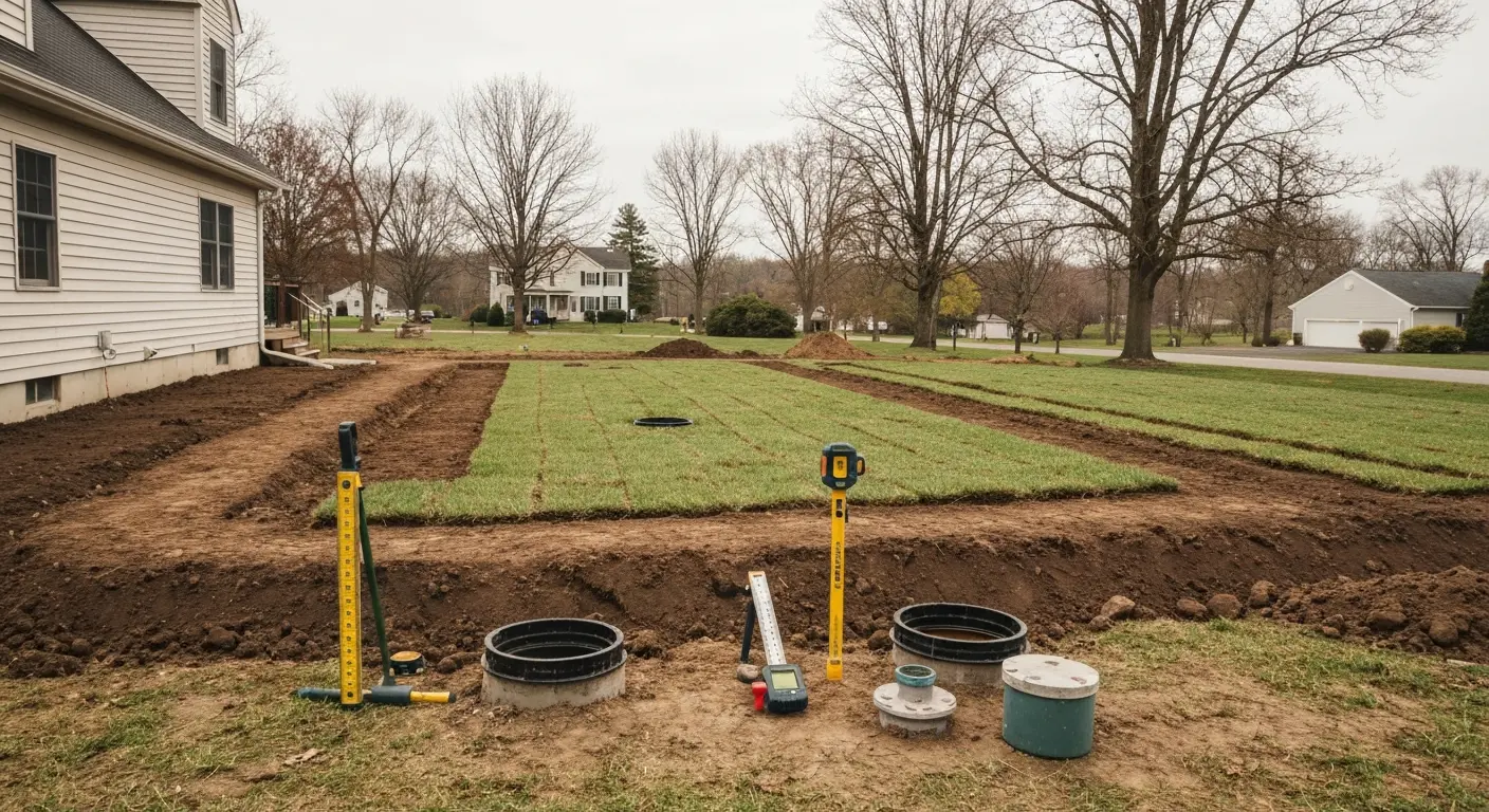 Residential septic installation