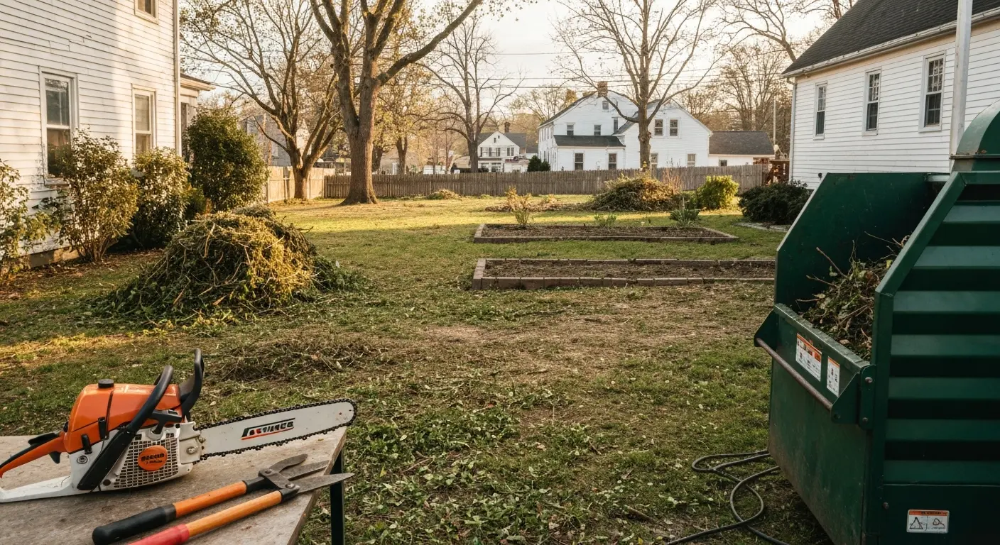 Residential brush clearing