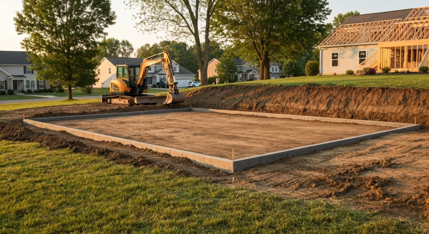 Residential excavation in Mechanicsburg