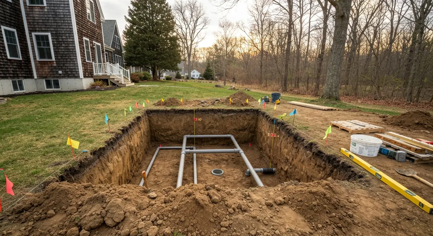 Septic system installation