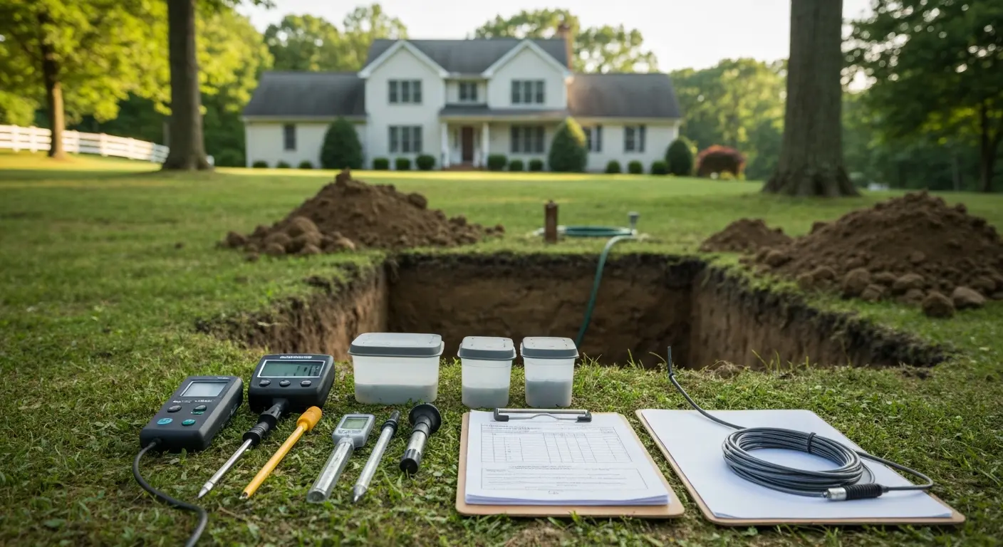 Septic system inspection