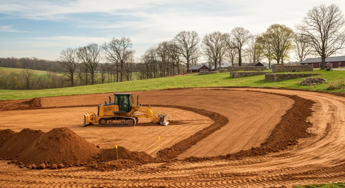 Land grading and site preparation