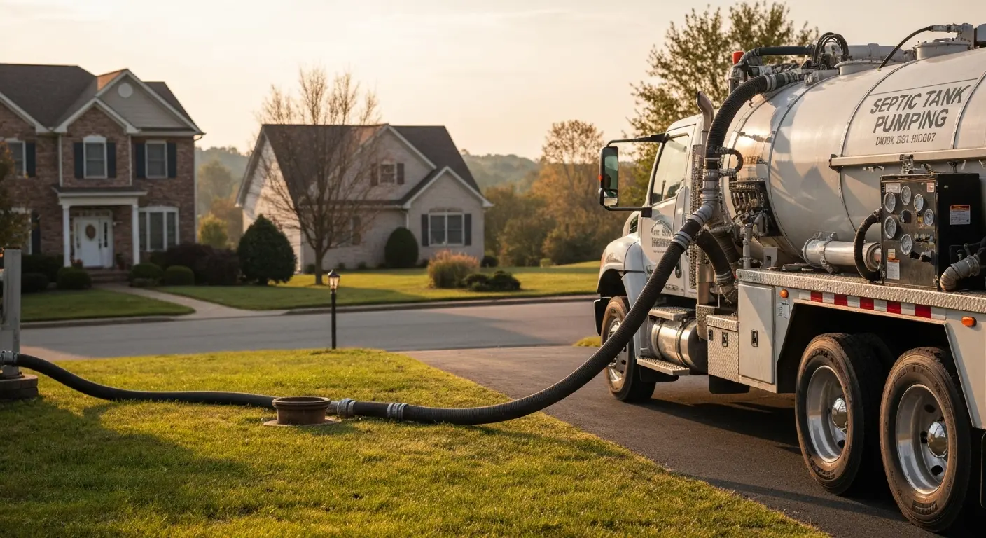 Septic tank pumping