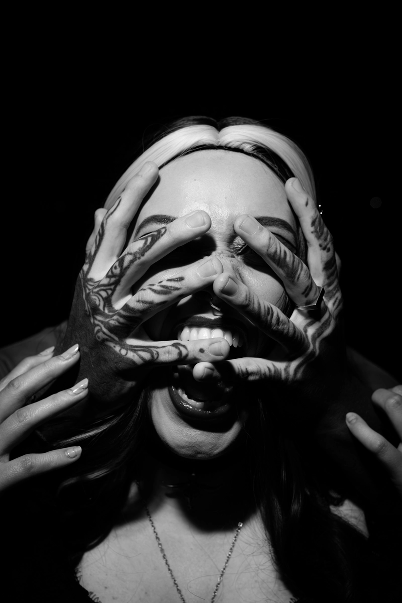 Dark themed model portrait session with Tiffa in Sydney 4